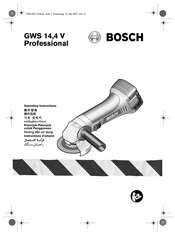 Bosch GWS 14,4 V PROFESSIONAL Instructions D'emploi