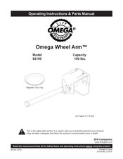 Omega Wheel Arm 92100 Manuel D'utilisation Et Liste De Pièces