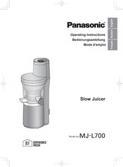 Panasonic MJ-L700 Mode D'emploi