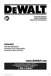 DeWalt DW0AS6PS Guide D'utilisation