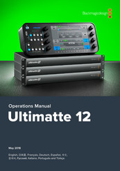 Blackmagic Design Ultimatte 12 Manuel D'exploitation