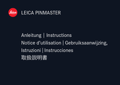 Leica PINMASTER Notice D'utilisation