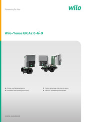 Wilo Yonos GIGA2.0-I Notice De Montage Et De Mise En Service