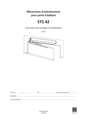 Eco ETS 42 Instructions De Montage Et D'exploitation