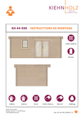 Kiehn-Holz KH 44-030 Instructions De Montage