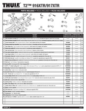 Thule T2 916XTR Guide Rapide