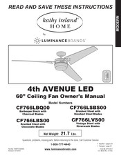 Luminance Brands Kathy Ireland 4th AVENUE LED CF766LSBS00 Mode D'emploi