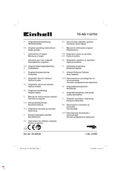 EINHELL TC-AG 115/750 Instructions D'origine