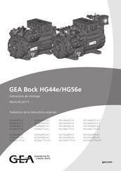 GEA Bock HGX44e/475-4 Instructions De Montage