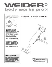 Weider Body Works Pro 2.0 Manuel De L'utilisateur