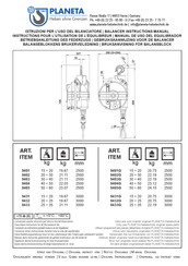 Planeta 9403G Instructions Pour L'utilisation