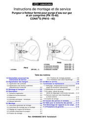 ARI ARMATUREN CONA S PN40 Instructions De Montage Et De Service