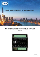 Deif CIO 208 Guide D'installation Et De Mise En Service
