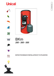 Unical BKm 500 Notice Technique D'installation Et D'utilisation