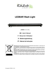 Ibiza Light LEDBAR Wash Light Manuel De L'utilisateur