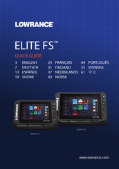 Lowrance ELITE FS 7 Guide Rapide