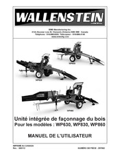 Wallenstein WP860 Manuel De L'utilisateur