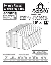 Arrow Storage Products SCG1012SG Manuel Du Propriétaire Et Guide D'assemblage