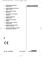 Ergo tools Pattfield E-HS 5553 Mode D'emploi D'origine