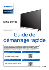 Philips 55PFL5766/F6 Guide De Démarrage Rapide