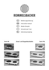 Rommelsbacher THL 1597 Mode D'emploi