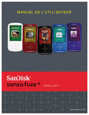 SanDisk sansa fuze + Manuel De L'utilisateur