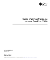 Sun Fire V490 Guide D'administration