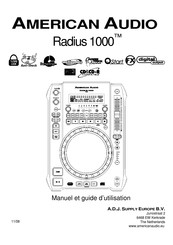 American Audio Radius 1000 Mode D'emploi