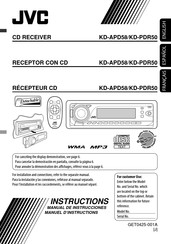 JVC KD-APD58 Manuel D'instructions