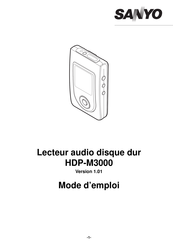 Sanyo HDP-M3000 Mode D'emploi