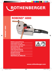 Rothenberger ROBEND 4000 Instructions D'utilisation