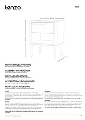 Tenzo 7711 Instructions De Montage