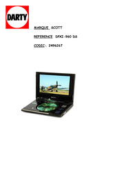 Scott DPX i960DS Manuel D'instructions