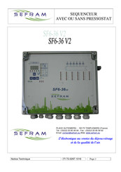 SEFRAM SF6-36 V2 Mode D'emploi