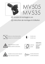 V.ORLANDI MV505 Instructions De Montage Et D'utilisation