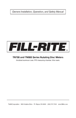 Tuthill FILL-RITE TN800 Serie Mode D'emploi