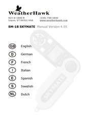 WeatherHawk SM-18 SKYMATE Mode D'emploi