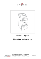 Chopin Aqua-Tr Manuel De Maintenance