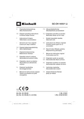 EINHELL GC-CH 1855/1 Li Instructions D'origine