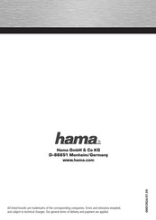 Hama 00053924 Mode D'emploi