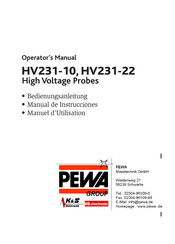 PEWA HV231-22 Manuel D'utilisation