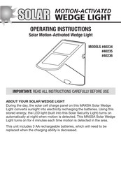 MAXSA SOLAR 40236 Instructions D'utilisation