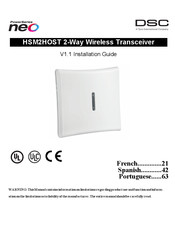 Tyco PowerSeries Neo HSM2HOST Guide D'installation