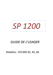 Spa-Quip SP 1200 Guide De L'usager