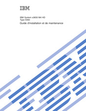 IBM System X3650 M4 HD 5460 Guide D'installation Et De Maintenance