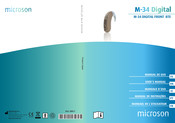 Microson M-34 DIGITAL BTE AGC Manuel De L'utilisateur