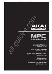 Akai Professional MPC RENAISSANCE Guide D'utilisation Rapide