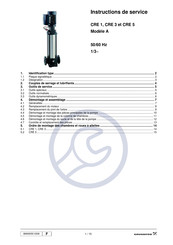 Grundfos CRE 3 A Instructions De Service