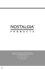 NOSTALGIA PRODUCTS NRFBS40RR Instructions Et Recettes