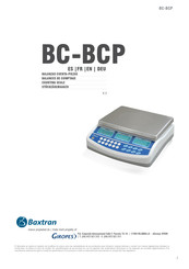 Baxtran BC Serie Guide De L'utilisateur